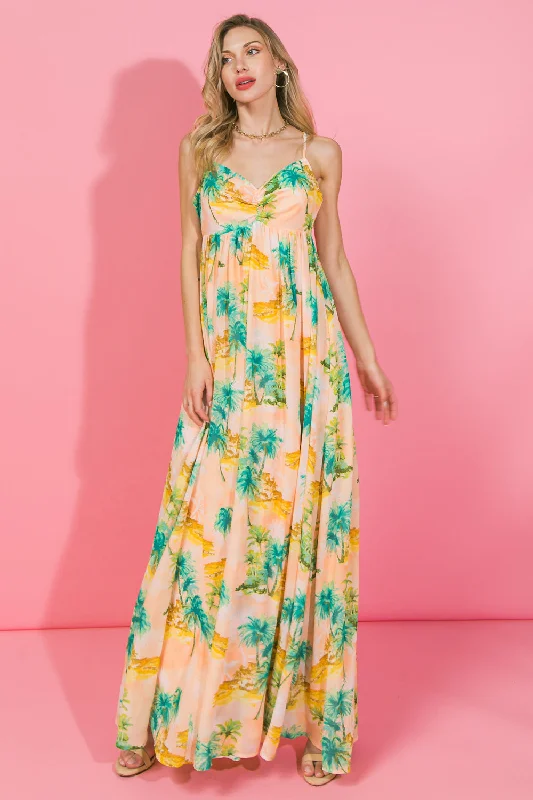 LET'S GET AWAY WOVEN MAXI DRESS