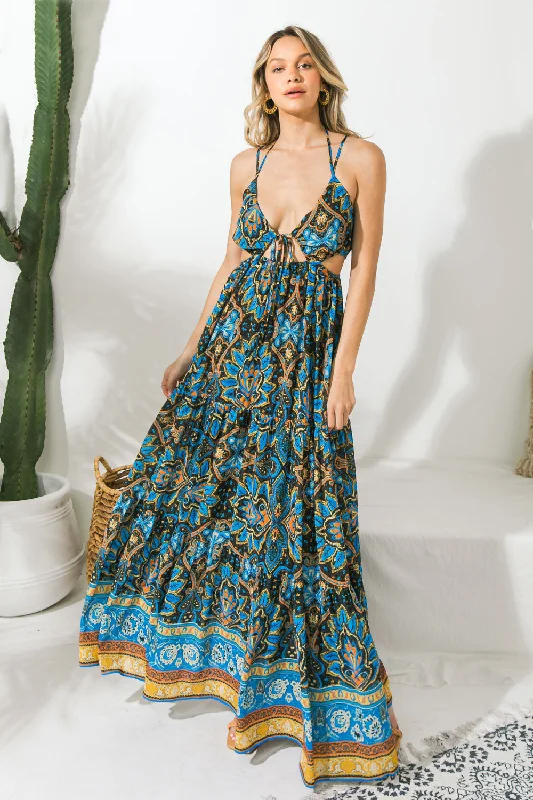 SWEET PASSION WOVEN MAXI DRESS