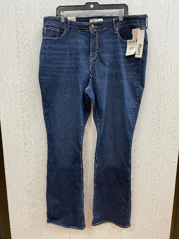 Blue Denim Jeans Boot Cut Levis, Size 22