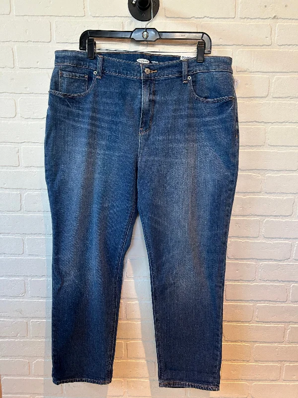 Blue Denim Jeans Boyfriend Old Navy, Size 16