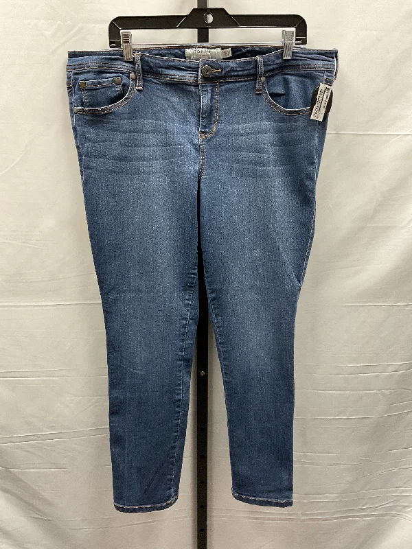 Blue Denim Jeans Skinny Torrid, Size 18