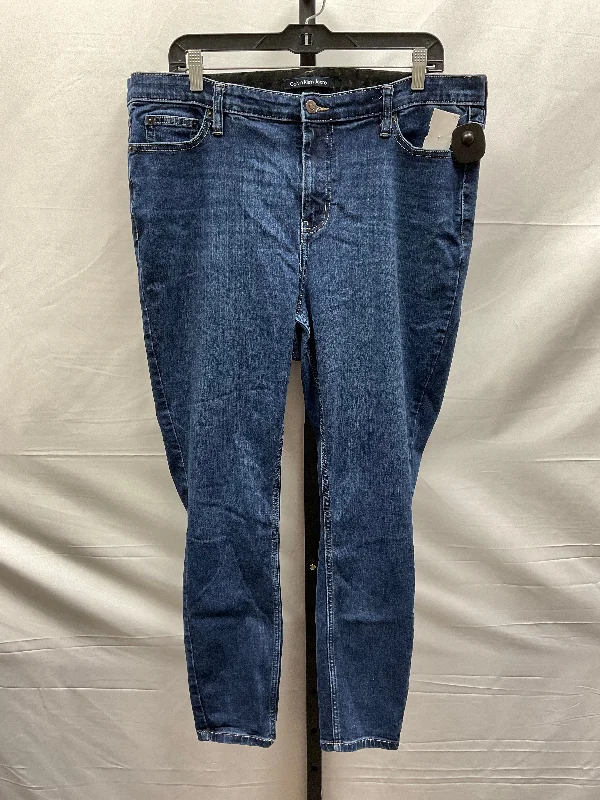 Blue Jeans Skinny Calvin Klein, Size 18