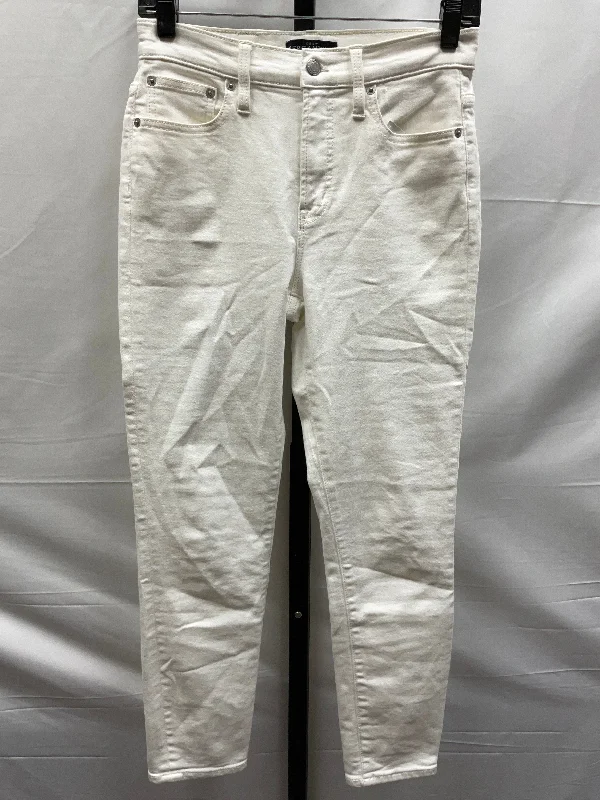 White Denim Jeans Skinny J. Crew, Size 2