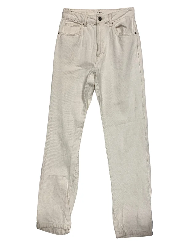 White Denim Jeans Straight Cotton On, Size 4