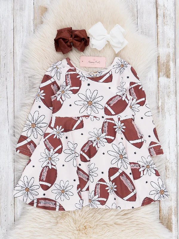 Football & Daisies Swing Dress