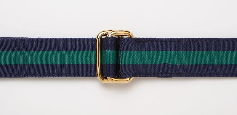 NAVY/KELLY GREEN RIBBON BELT