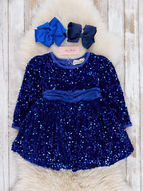 Sapphire Sparkle Sequin Dress