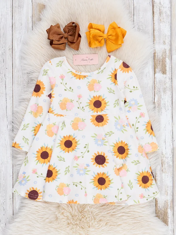 Sunflower Blooms Swing Dress