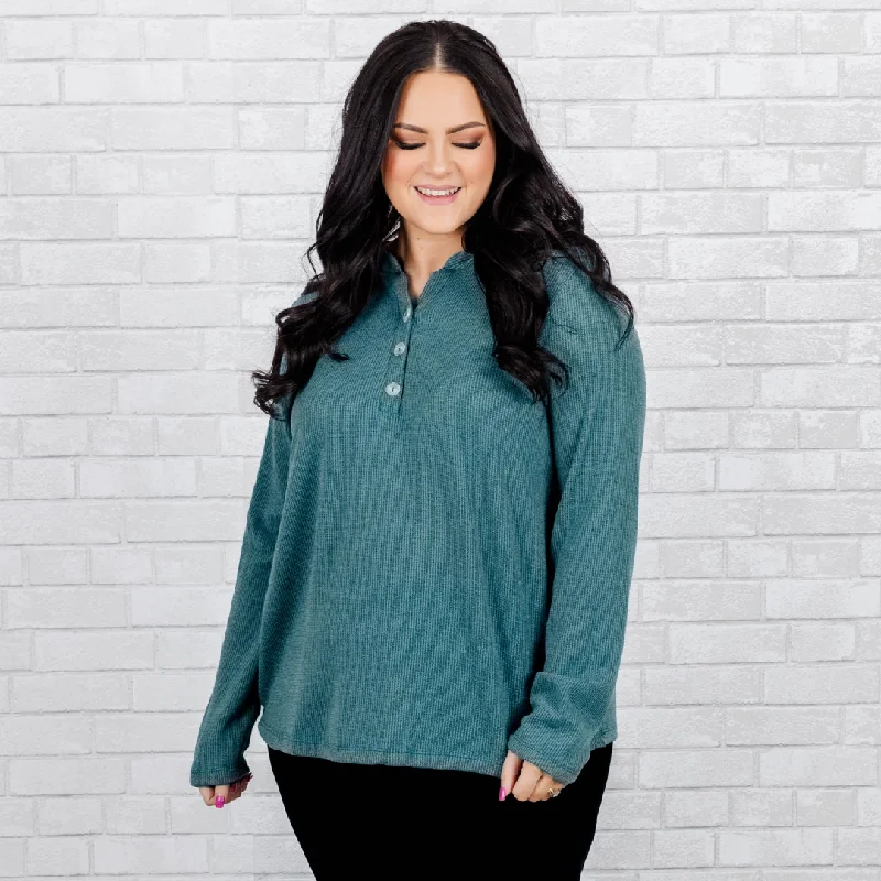 Know About Those Times Sweater, Dusty Teal