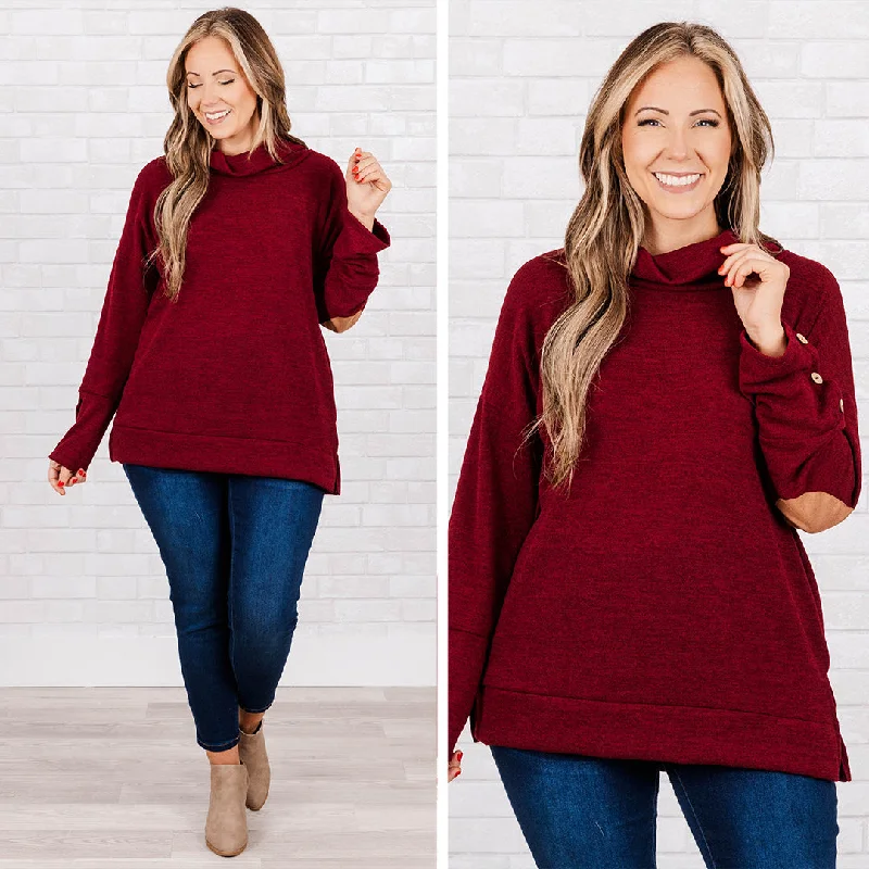 Replay The Night Sweater, Burgundy