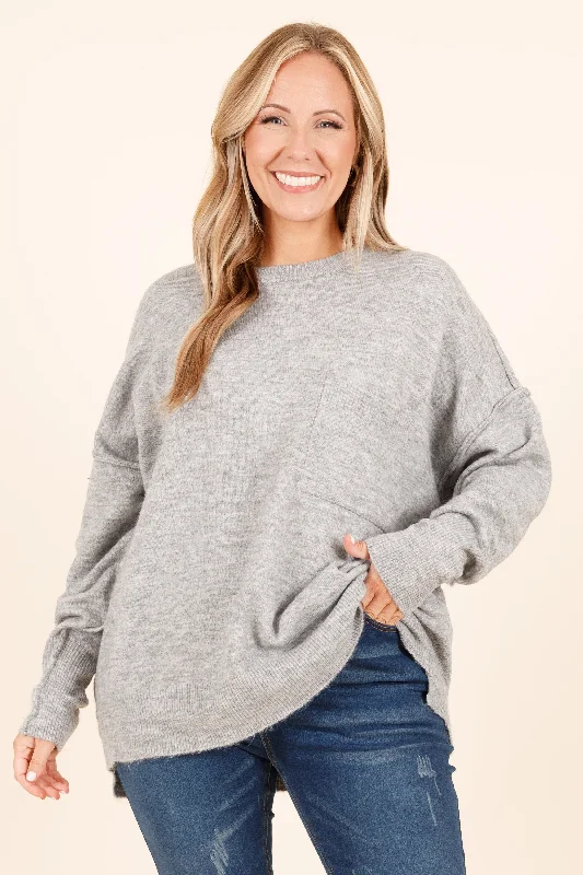 The Night Before Sweater, Heather Grey