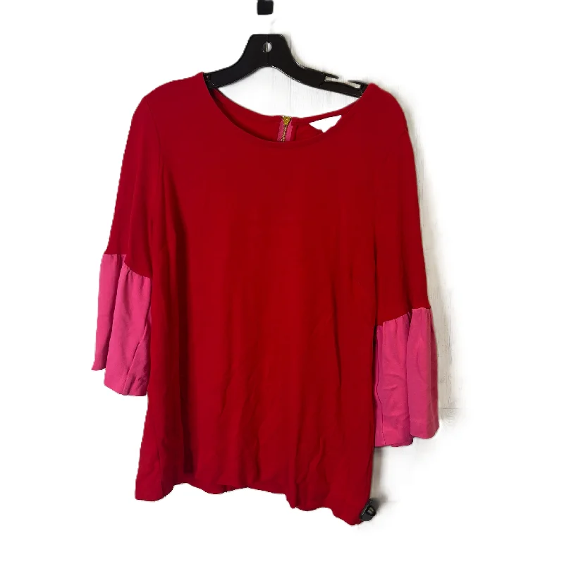 Top Short Sleeve By Crown And Ivy In Red, Size: Xl