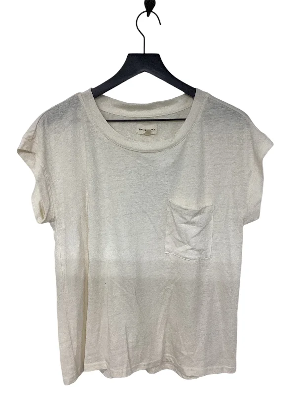 Top Short Sleeve By Thread And Supply In Ivory, Size: M