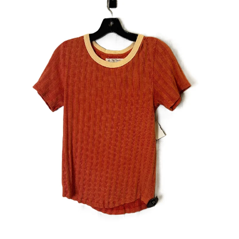 Top Short Sleeve By We The Free In Orange, Size: L