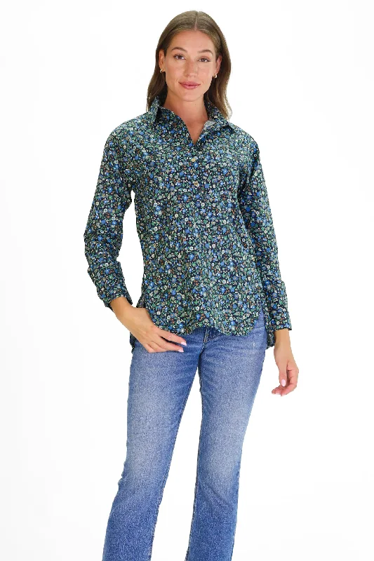 The Savannah Tunic in Green Floral