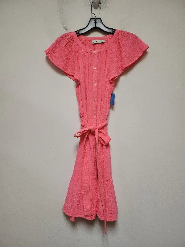 Dress Casual Short By Vineyard Vines In Pink, Size: M