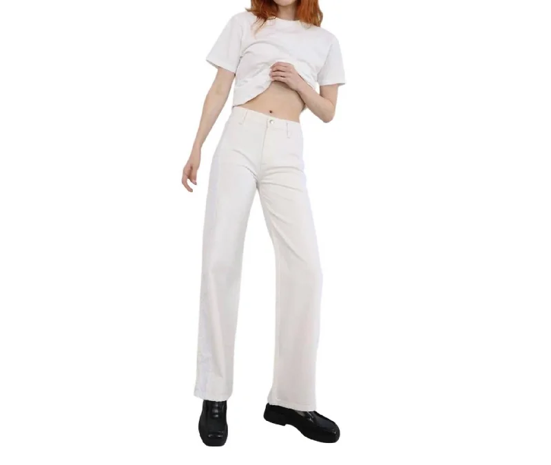 Dayton Two Tone Trouser In White Light