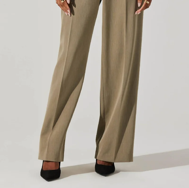 Faria High Waisted Trouser Pant In Cedar