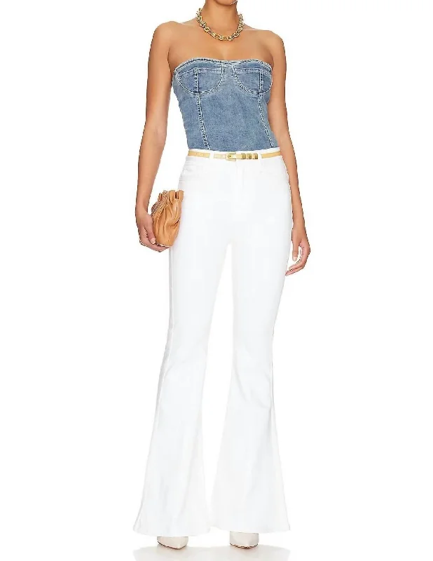 Mega Flare Jeans In White