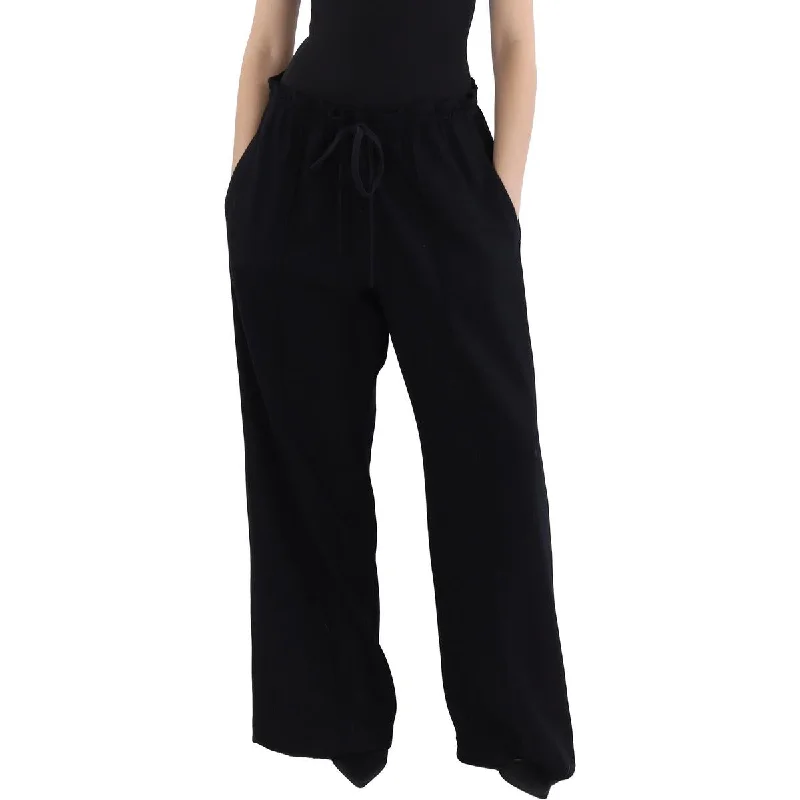 Womens Wool Drawstring Jogger Pants