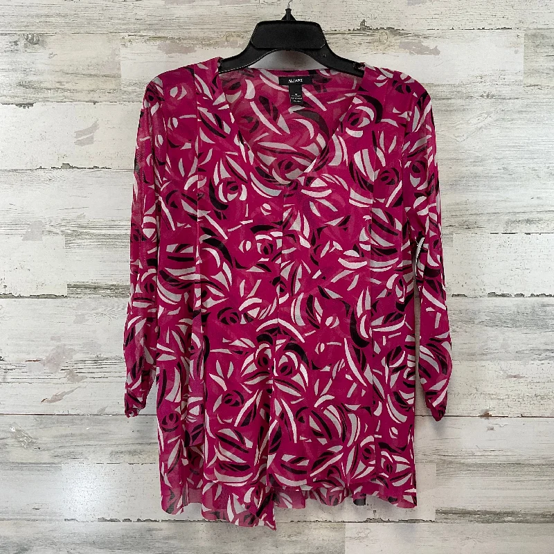 Top 3/4 Sleeve By Alfani In Pink, Size: M