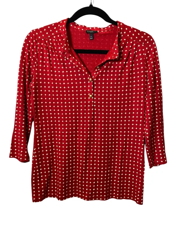 Top 3/4 Sleeve By Talbots In Red, Size: S