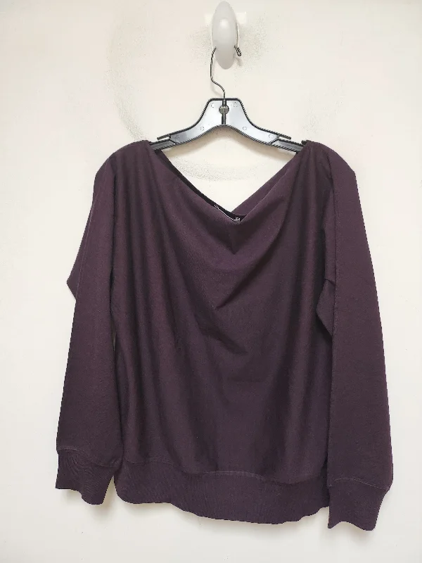 Top Long Sleeve By Babaton In Purple, Size: M