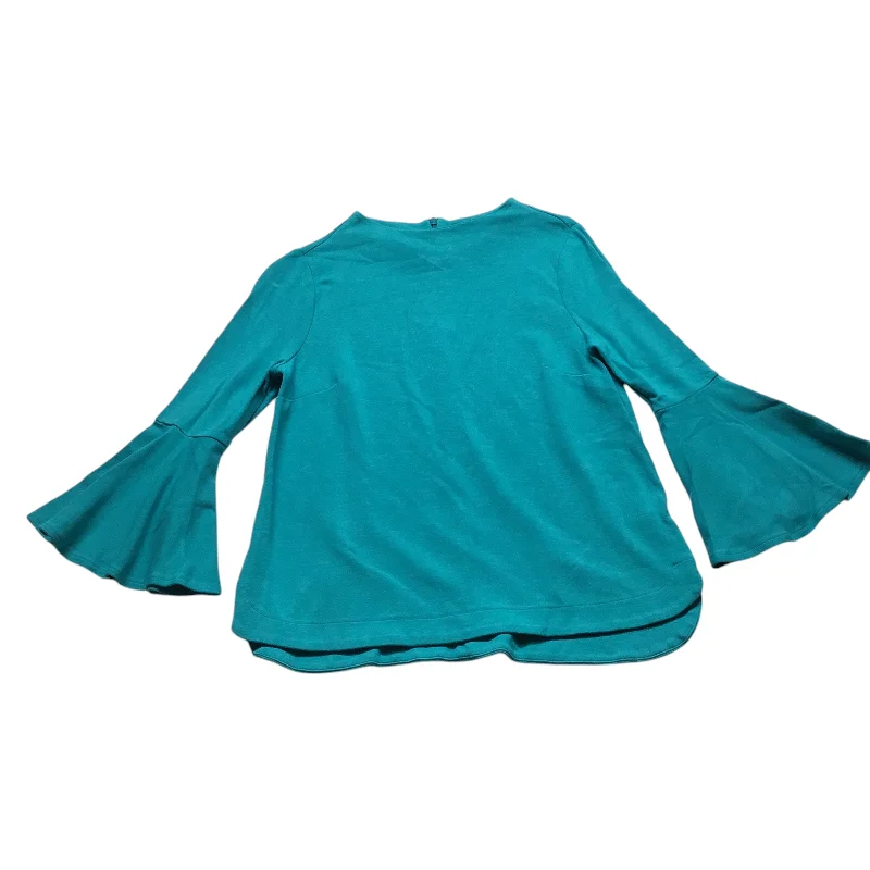 Top Long Sleeve By Crown And Ivy In Teal, Size: S