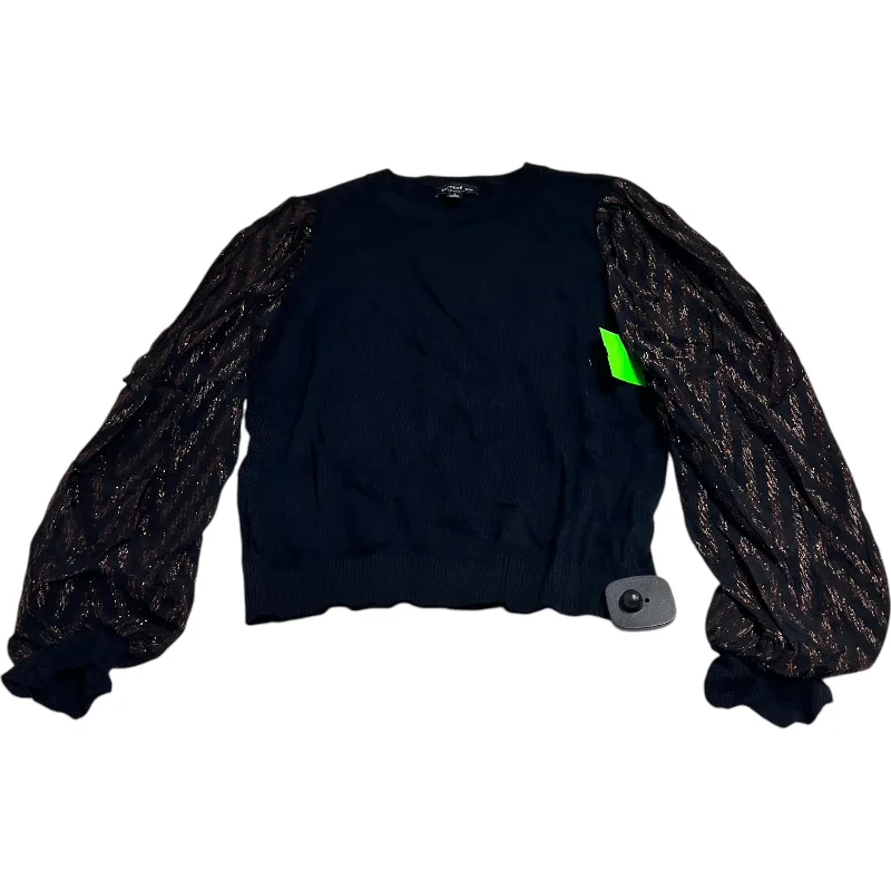 Top Long Sleeve By Current Air In Black, Size: S