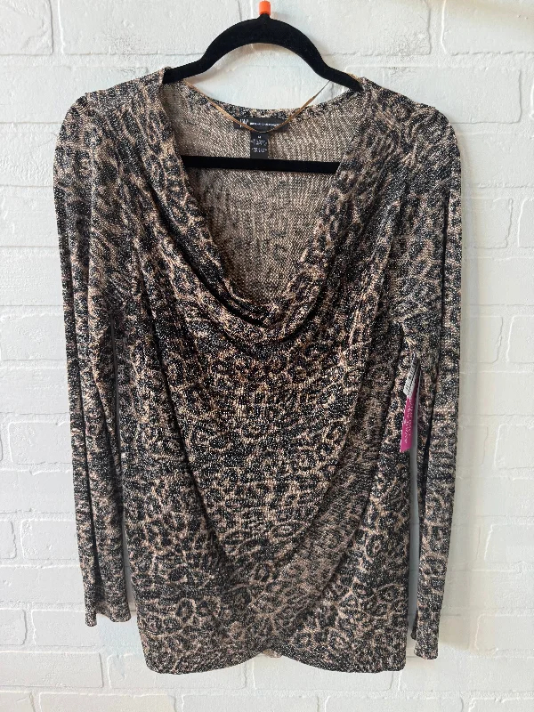 Top Long Sleeve By Inc In Animal Print, Size: M