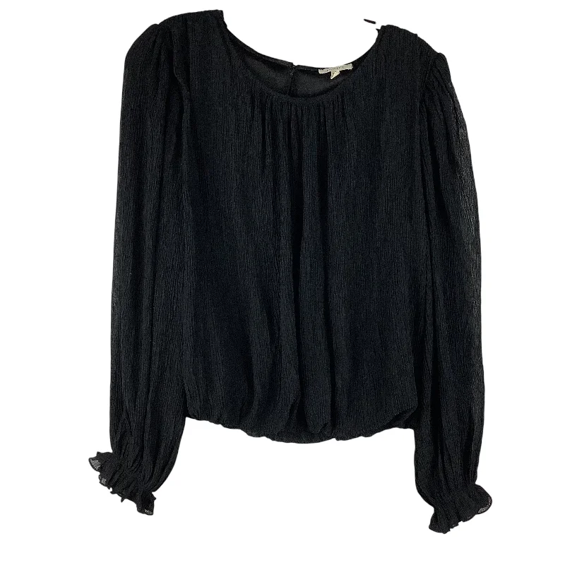 Top Long Sleeve By Jodifl In Black, Size: S