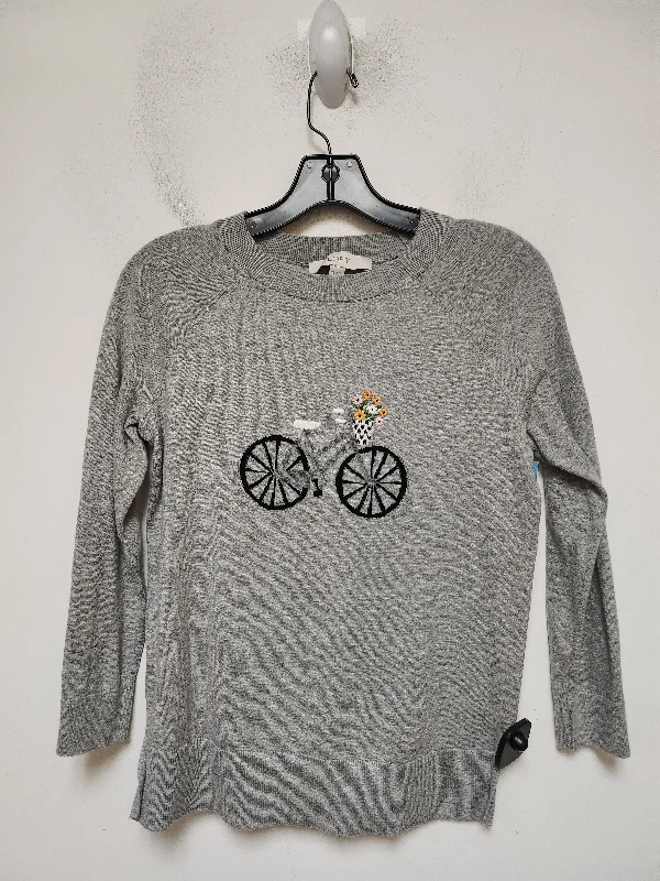 Top Long Sleeve By Loft In Grey, Size: Xs