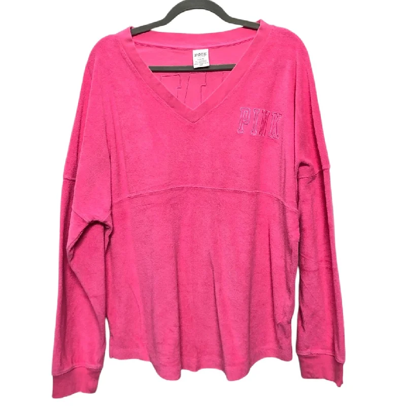 Top Long Sleeve By Pink In Pink, Size: M