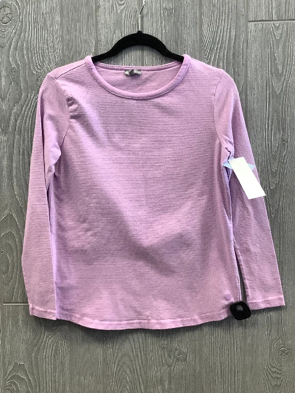 Top Long Sleeve By Talbots In Purple, Size: Mp