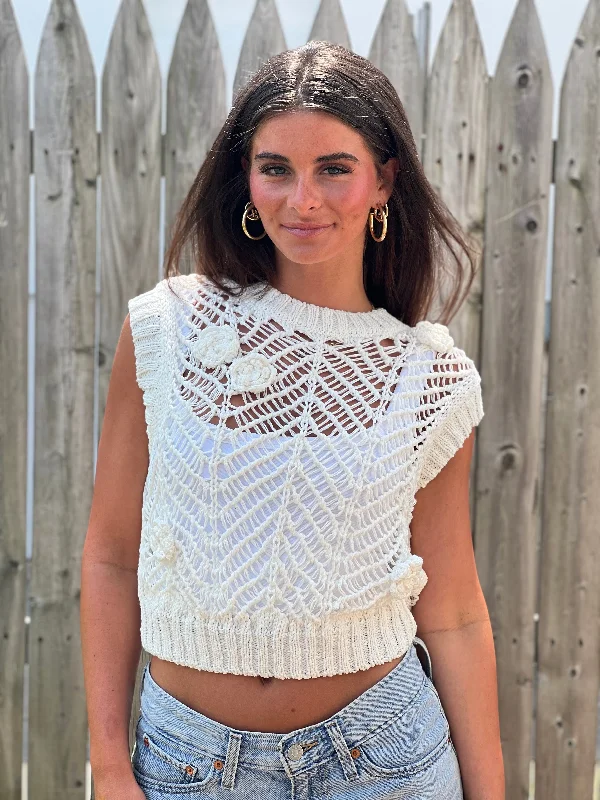 Sleeveless Crochet Top